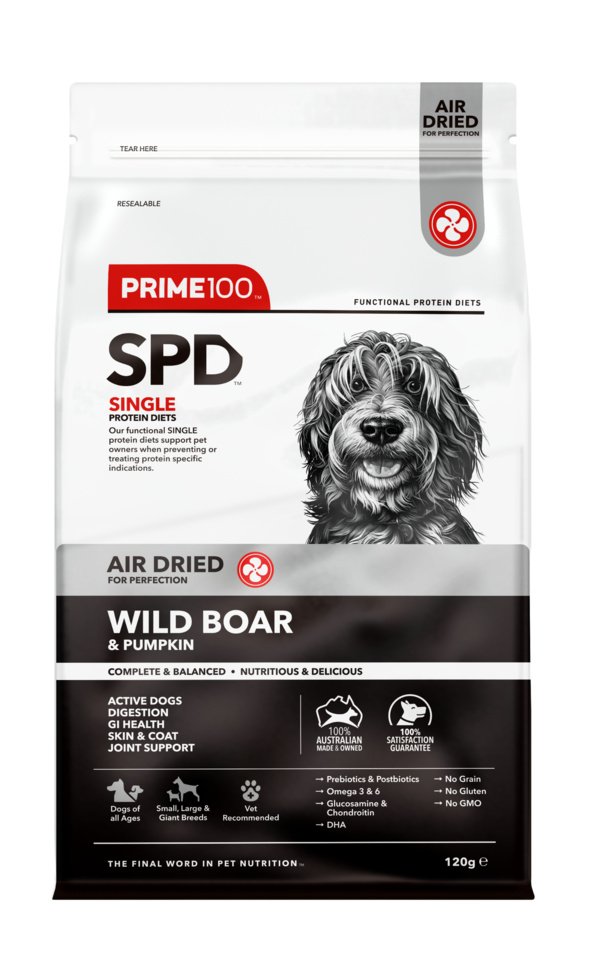Prime100 SPD Air Dried Wild Boar & Pumpkin Food