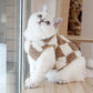 Plaid Fleece Cat Coat