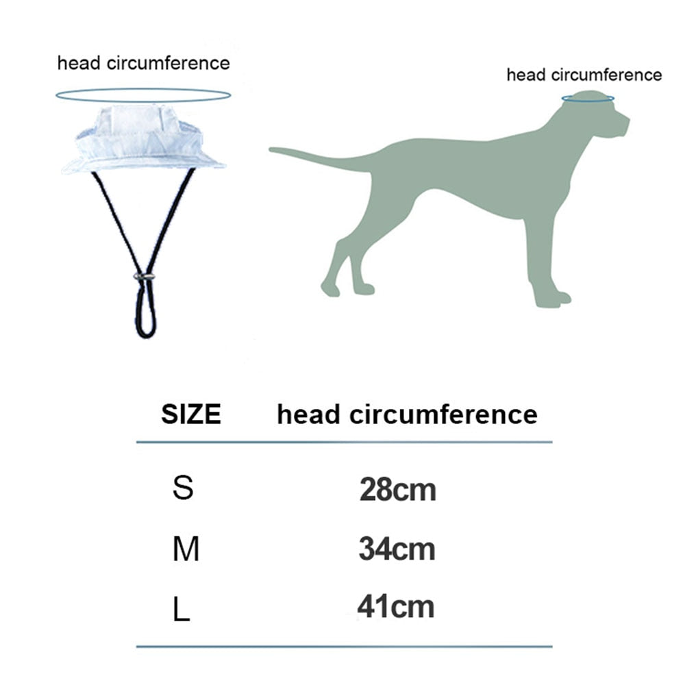 Visor Hat with Ear Holes | Sun Cap for Dogs & Cats