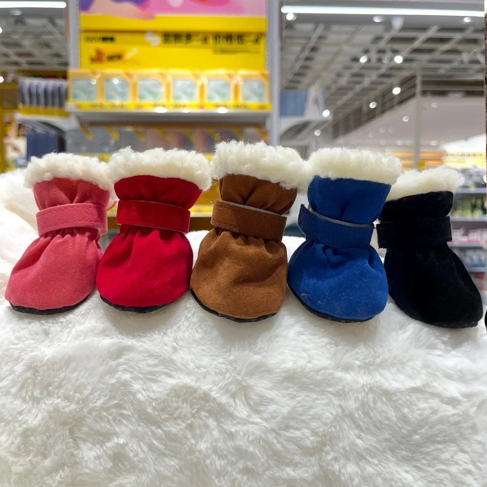Dog Snow Boots with Anti-Slip Sole