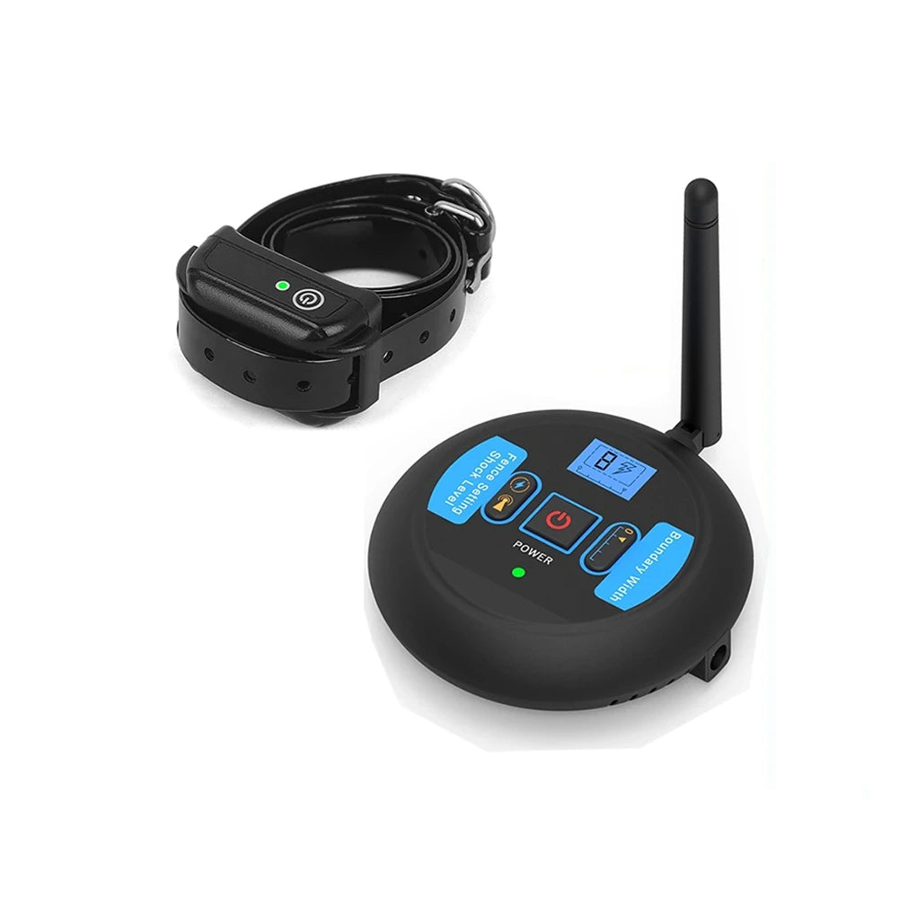 200m Wireless Rechargeable Electric Dog Fence with IP68 Waterproof Collar and Beep + Shock Training Modes