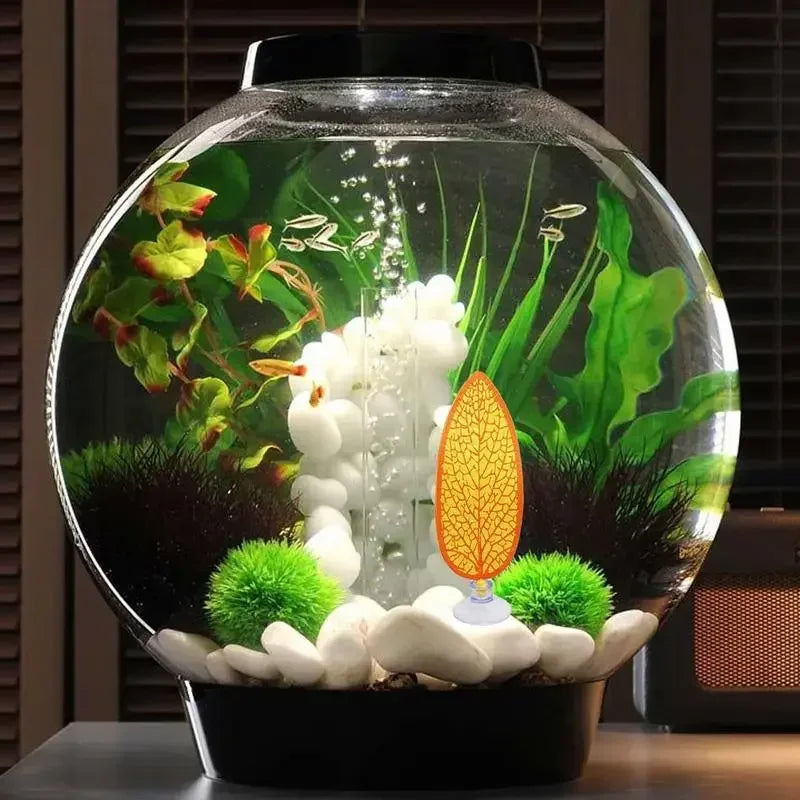 Artificial Leaf Resting Spot with Suction for Fish Tanks | Decorative Betta Fish & Small Fish Resting Leaf