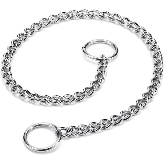 Chew-Proof Metal Dog Choke Collar | Multiple Sizes