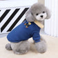 Thick Winter Dog Jacket with Bear Pattern