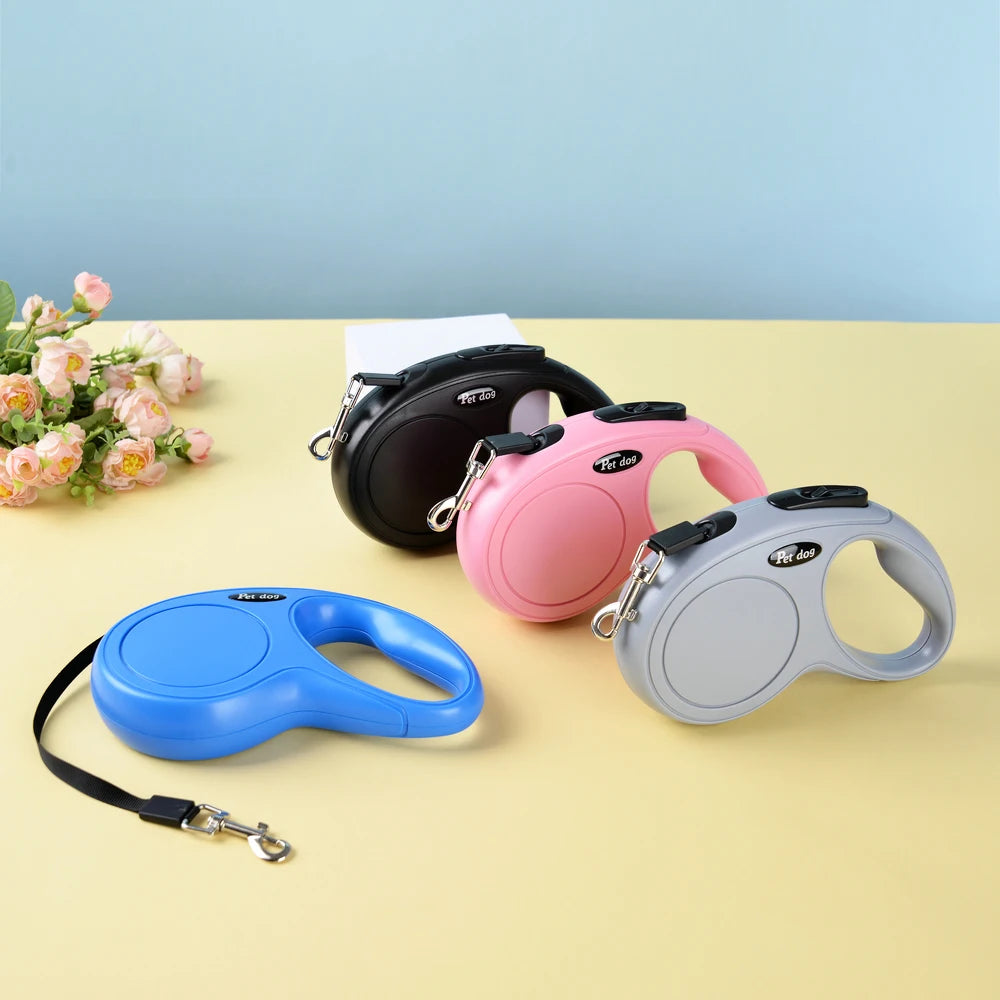 3m or 5m Retractable Pet Leash | Durable Nylon