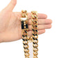 Large Dog Chain Collar | 19mm Gold Buckle