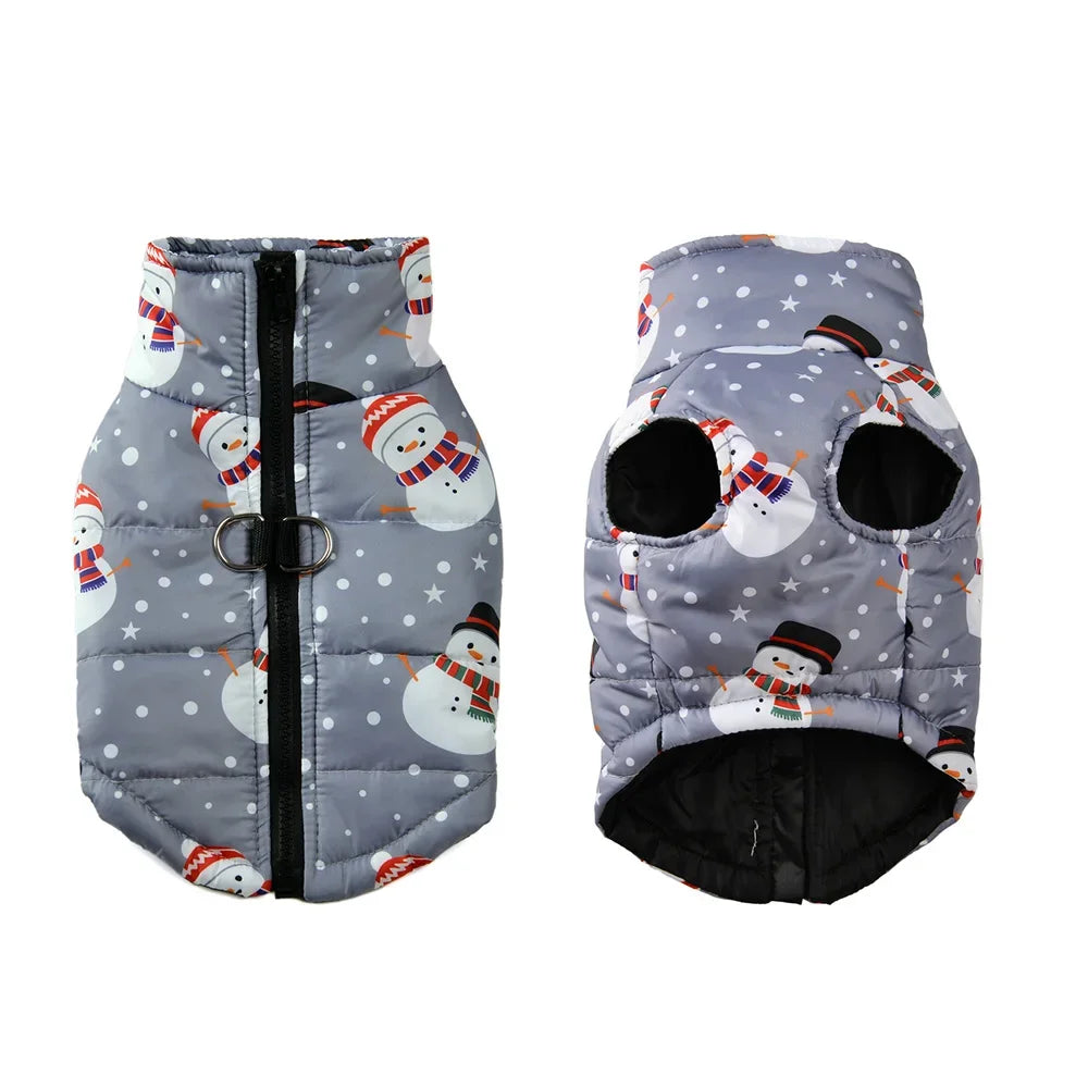 Winter Pet Dog Jacket with D-ring | XS-2XL