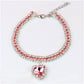 Jeweled Cat Rhinestone Collar | Cute Bling Accessories with Crystal Pendant for Small Pets