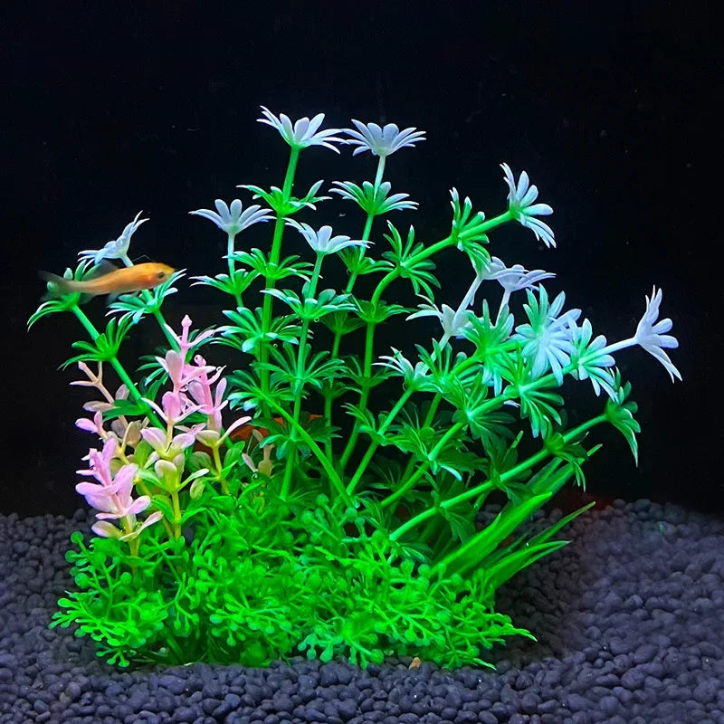 Plastic Aquarium Plants | Pollution-Free Simulated Aquatic Plants for Fish Tank Landscaping