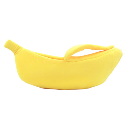 Comfortable Washable Banana Shape Pet Bed | Available in Multiple Sizes