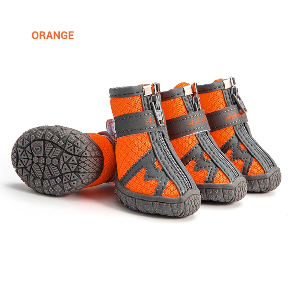 Waterproof Dog Shoes with Reflective Straps