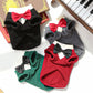 Extra-Large Winter Fleece Tuxedo with Bow Tie