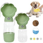 2 in 1 Dog Water Bottle with Food Container