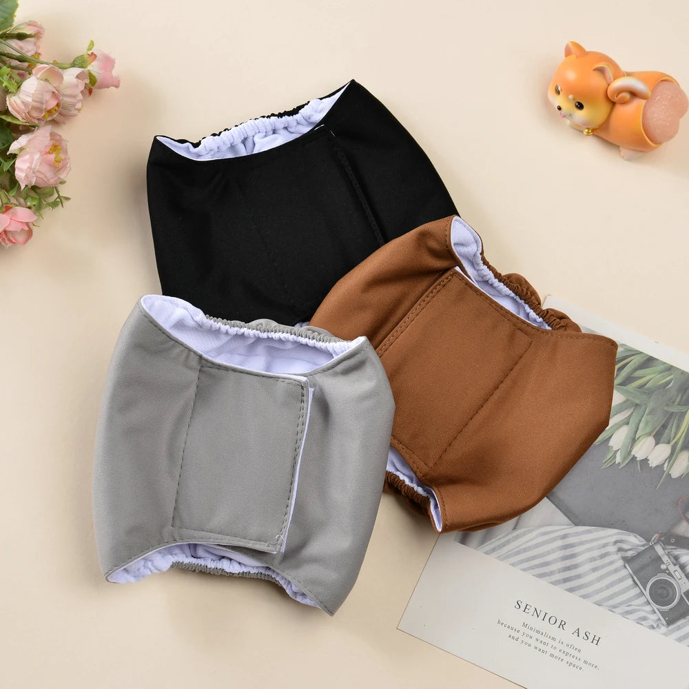 Washable Male Dog Diaper | 4-Packs | XS-XL Available