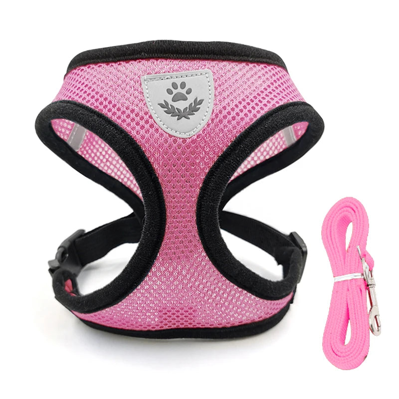 Pet Harness Leash Set | Reflective & Breathable