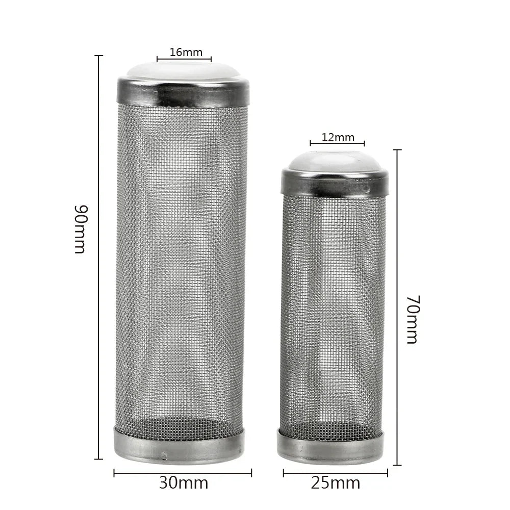 Stainless Steel Aquarium Filter Inlet Protective Sleeve | Rust-Resistant Fish Tank Screen Guard for Effective Filtration