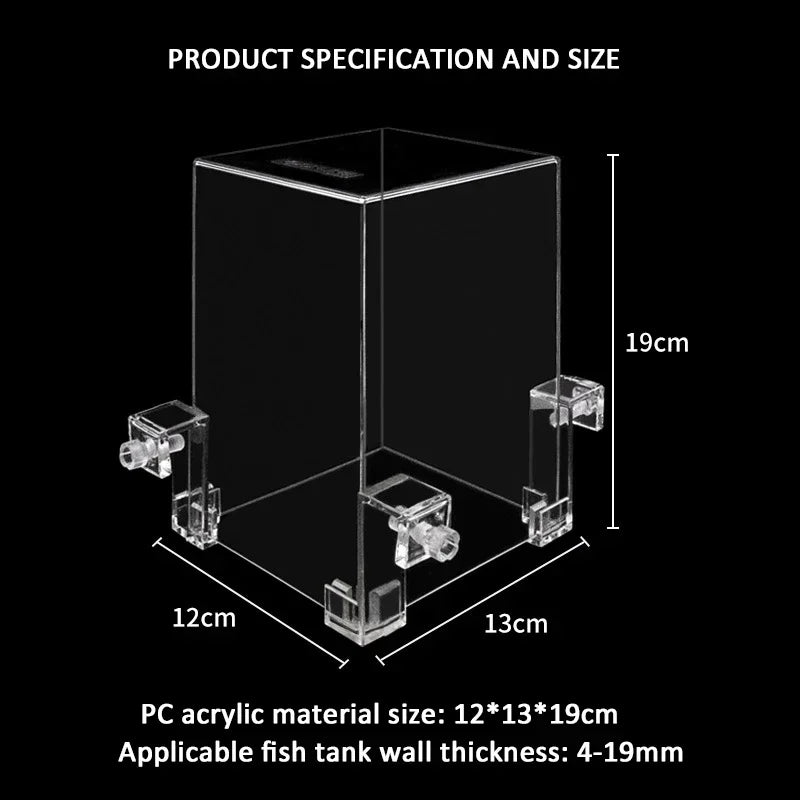 Acrylic Fish Tower Aerial Extender Fish Tank for Ecological Landscaping | Enhance Fish Interaction and Observation with Clear Viewing