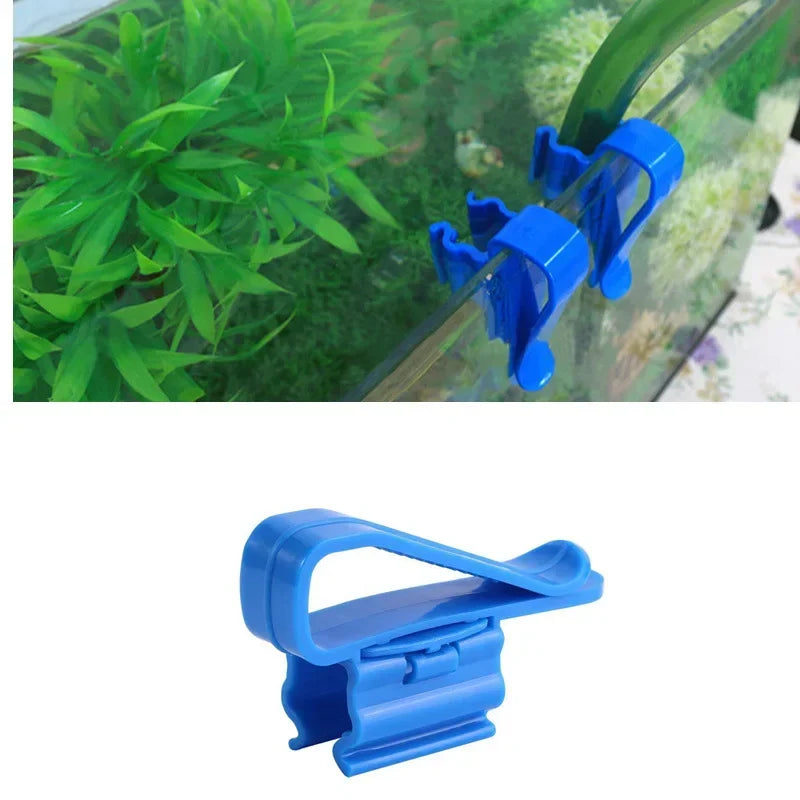 Extendable Aquarium Pipe Fixing Clamp | Adjustable Water Pipe Holder for Fish Tank and Bucket