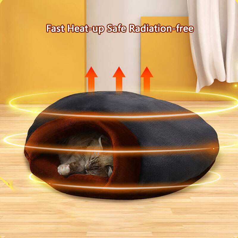 Timed Heating Pet Bed | 3-Gear, Warm, Washable Bed