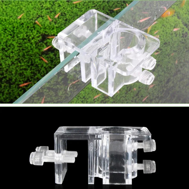 Acrylic Pipe Holder | Stable Fish Tank Water Pipe Clamp Bracket for 16MM & 20MM Pipes | Aquarium Accessories