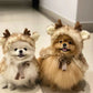 Pet Costume with Elk Hat
