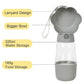 2 in 1 Dog Water Bottle with Food Container