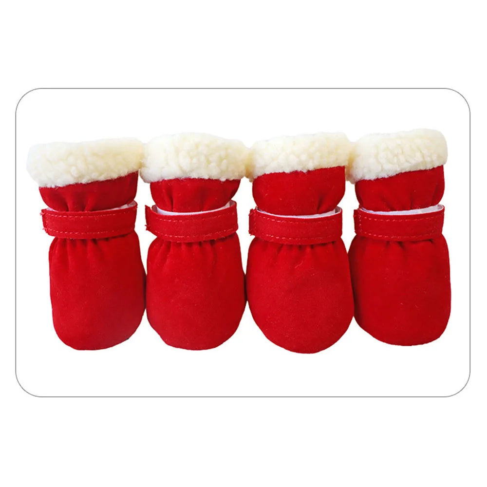 Dog Snow Boots with Anti-Slip Sole