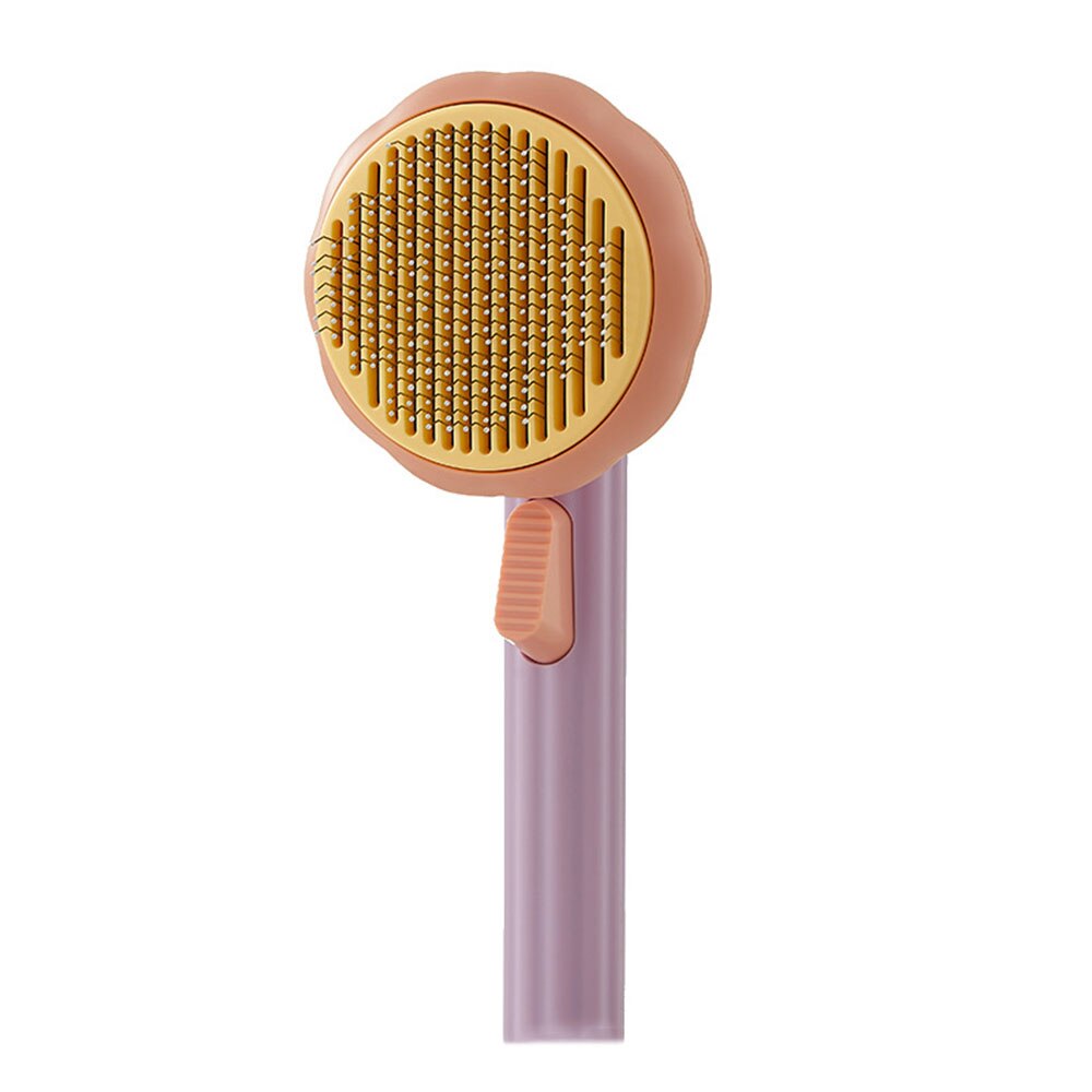 Self Cleaning Pet Grooming Comb for Cats and Dogs | Hair Removal and Shedding Brush with Massaging Features