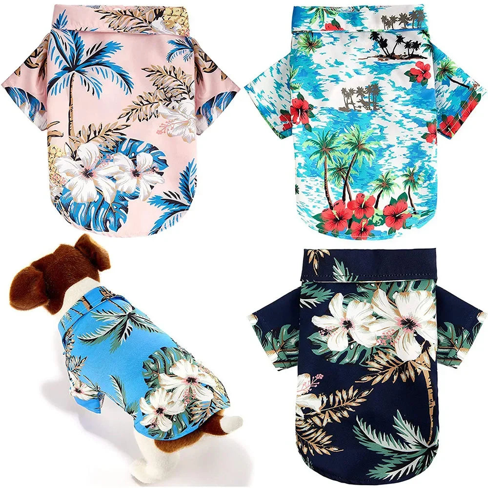 Dog Hawaiian Shirt for Small to Medium Pets