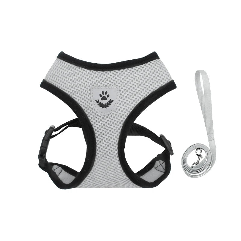 Pet Harness Leash Set | Reflective & Breathable