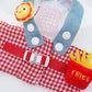 Cartoon Pet Harness Leash Sun Hat Set