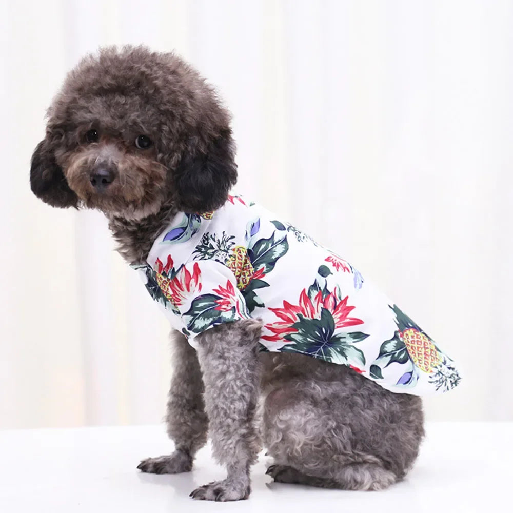 Dog Hawaiian Shirt for Small to Medium Pets