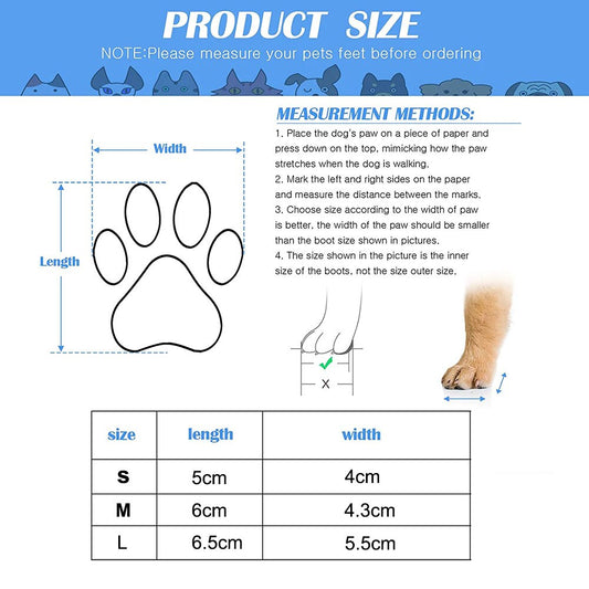 Waterproof Anti-Slip Pet Boots | Adjustable Fit