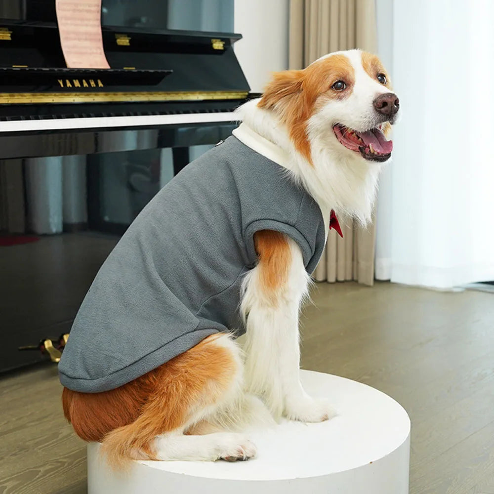 Extra-Large Winter Fleece Tuxedo with Bow Tie