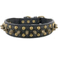 Spiked Dog Collar with Mushroom Rivets