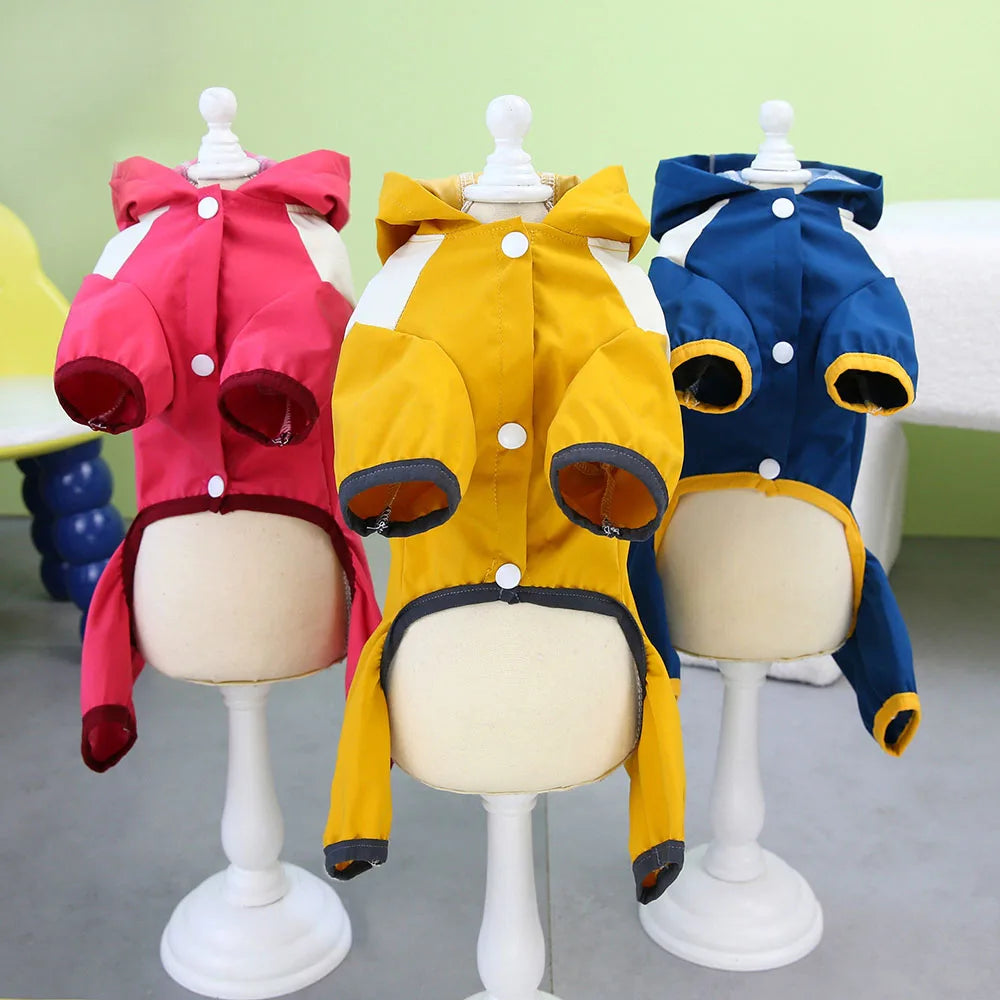 Waterproof Pet Raincoat with Hood