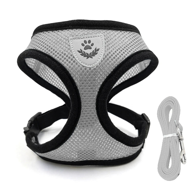 Pet Harness Leash Set | Reflective & Breathable