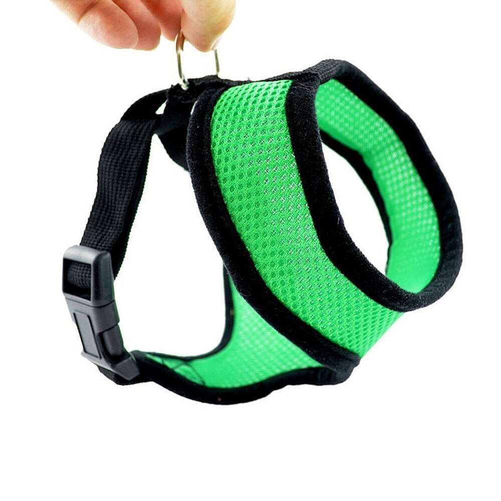 Breathable Nylon Dog Harness | Adjustable Vest for Small, Medium & Large Pets | Comfortable Mesh Walk-Out Collar with Chest Strap Leash