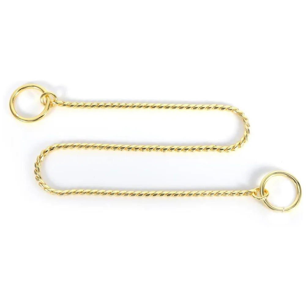 Metal Chain Dog Show Collar | Adjustable