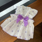 Dog Dress with Bowknot | Summer Pet Clothes