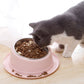 Tilted Food Dish with Non-Skid Stand