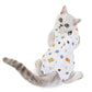 Cat Recovery Suit | Breathable E-Collar Alternative Vest | Cute Printed Cotton Pet Clothes | Sleeveless Shirt for Cat & Small Puppy