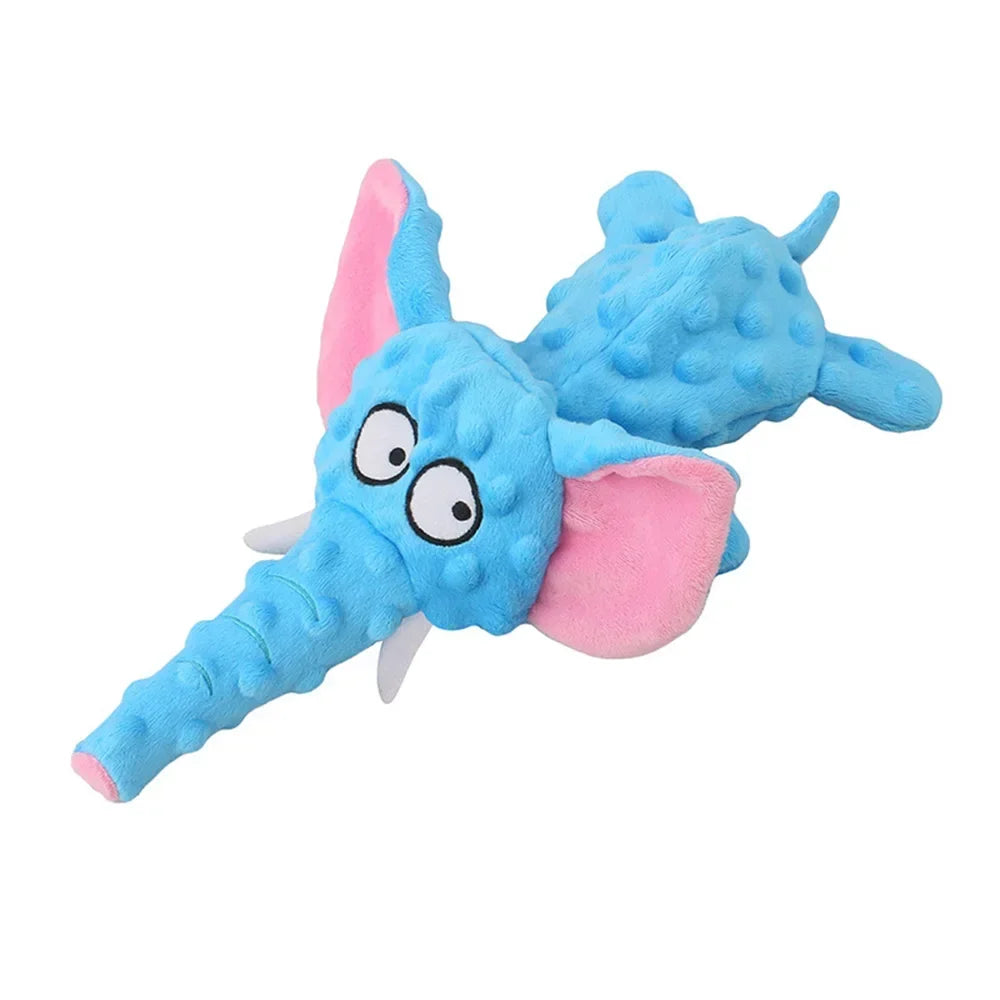 Durable No Stuffing Dog Chew Toy Elephant