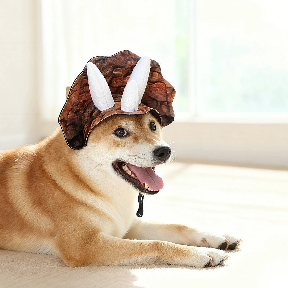 Adjustable Dinosaur Hat for Dogs