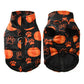 Halloween Dog Jacket Coat | Funny Pumpkin Print