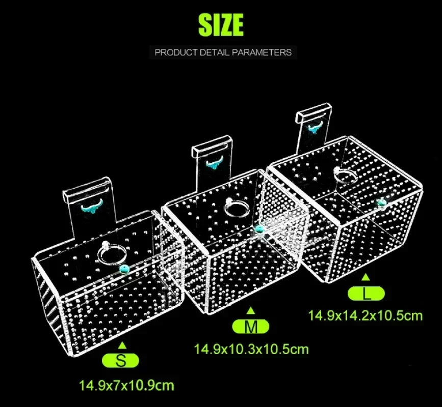 Acrylic Fish Tank Isolation Breeding Box | Transparent Aquarium Fry Incubator for Small Fish and Fry Protection