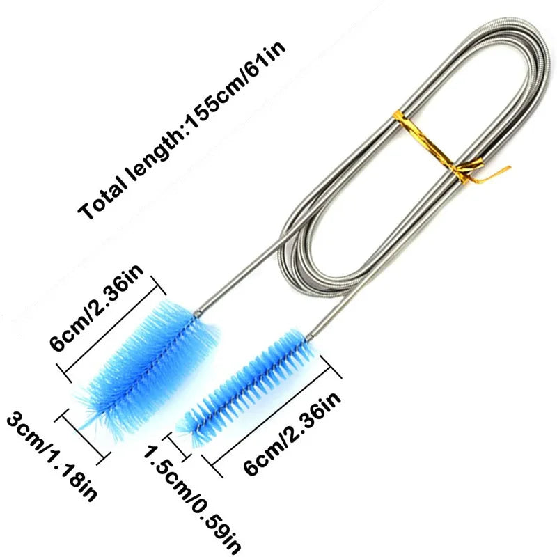 Aquarium Cleaning Brush Set for Water Filter Pumps | High-Density Bristles for Lily Pipe & Air Tube Cleaning
