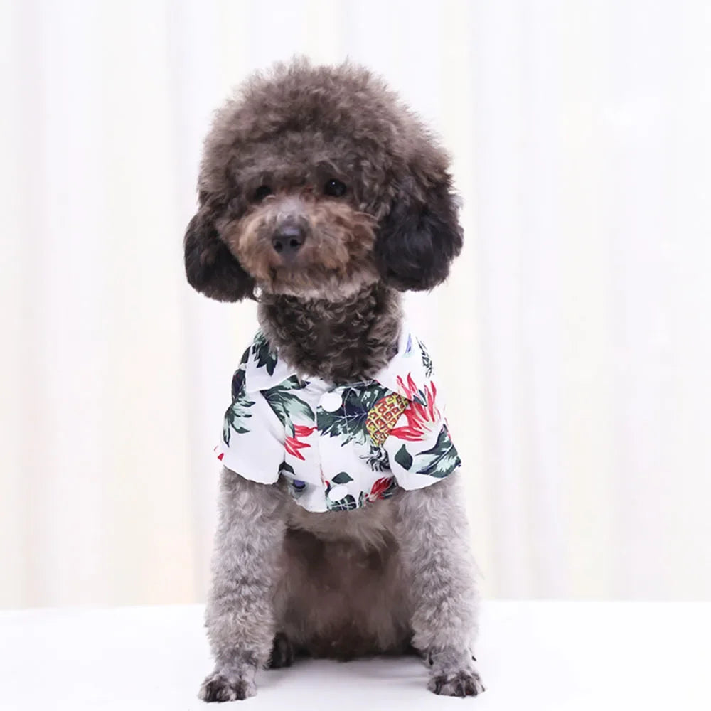 Dog Hawaiian Shirt for Small to Medium Pets