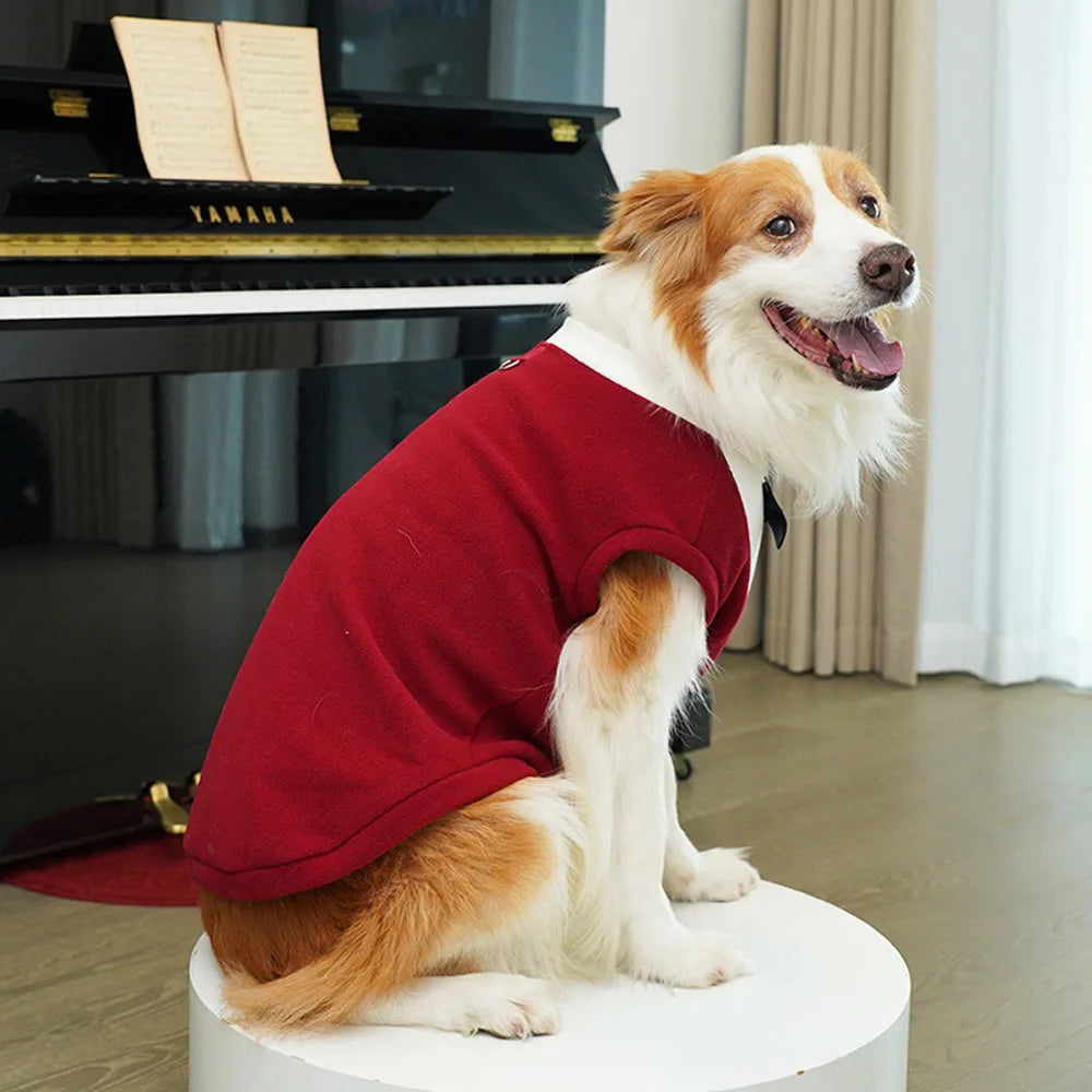 Extra-Large Winter Fleece Tuxedo with Bow Tie