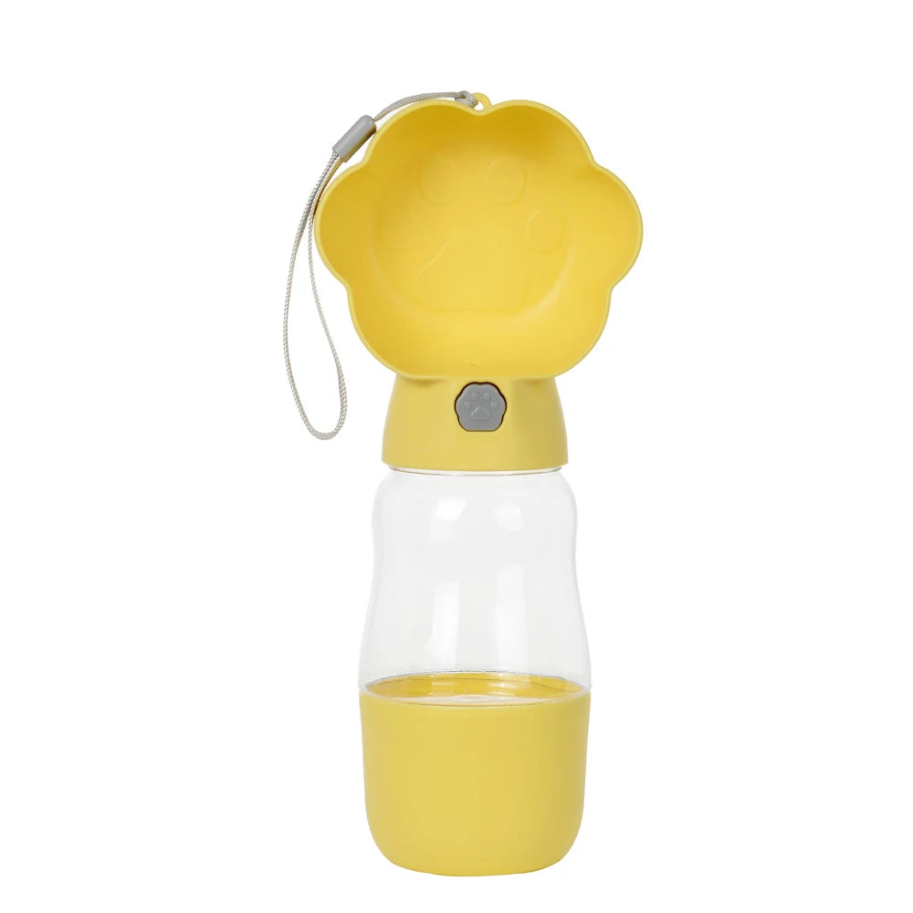 2 in 1 Dog Water Bottle with Food Container
